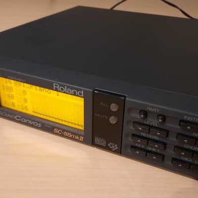MIDI音源　Roland　SOUND Canvas SC-55　ローランド Roland SC-55 MK2 Sound Canvas MIDI Sound Module Tested