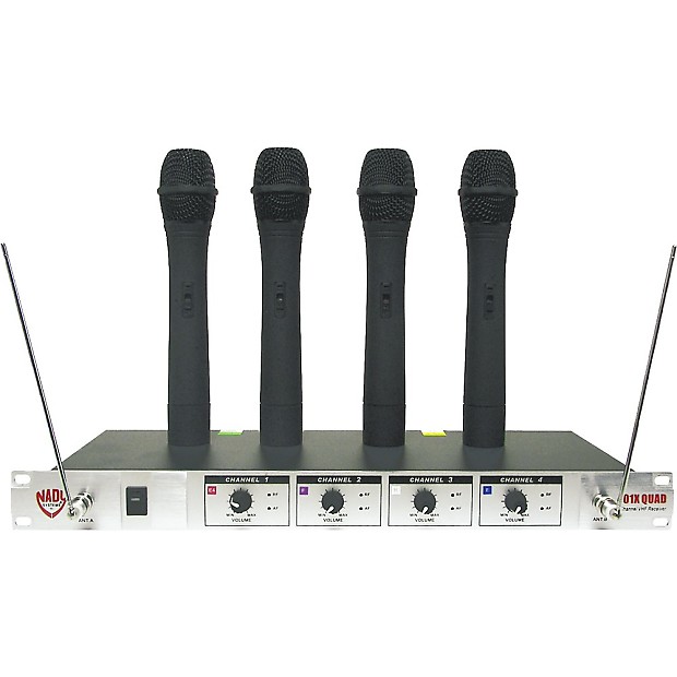 Nady 401X-HT-E4FHE Quad Wireless Microphone System - Set E4 image 1