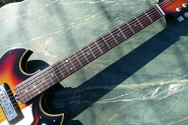 Teisco EP-2T Hollow Body Electric Guitar Japan Vintage