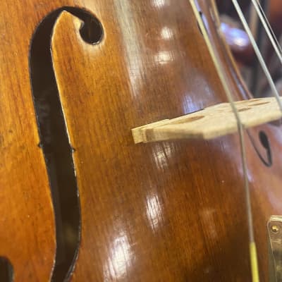 D Z Strad Violin - Model 700 - Light Antique Finish with Dominant Strings, Case, Bow and Rosin (4/4 Full Size) image 3