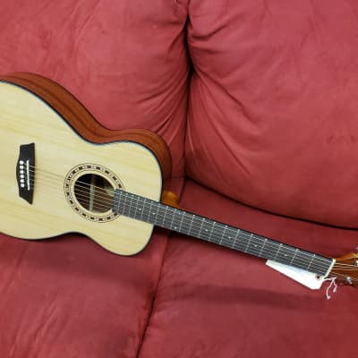 Washburn AF5KAU OM Acoustic Guitar W/Case  Natural image 9
