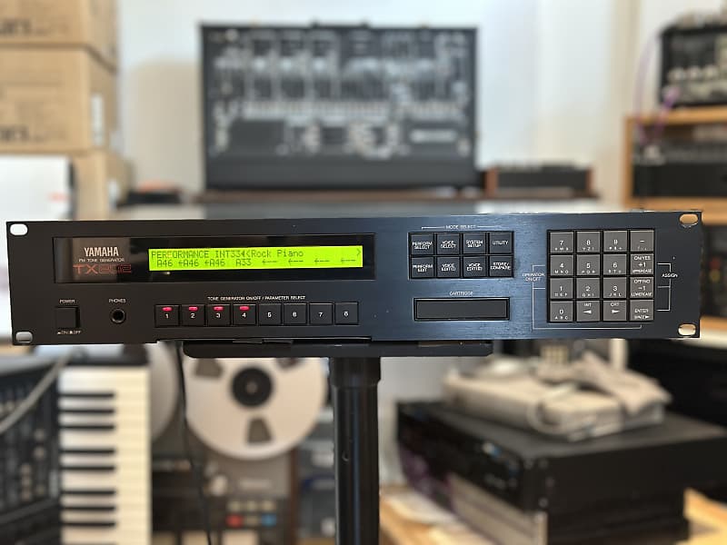 鍵盤楽器 YAMAHA TX802 Voice ROM SUSTAIN Yamaha TX802 FM Tone Generator Synthesizer Used Tested from