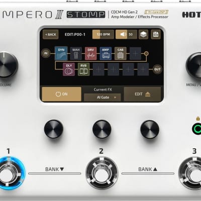 HOTONE AMPERO II STOMP - Multieffect Guitar Pedal for sale