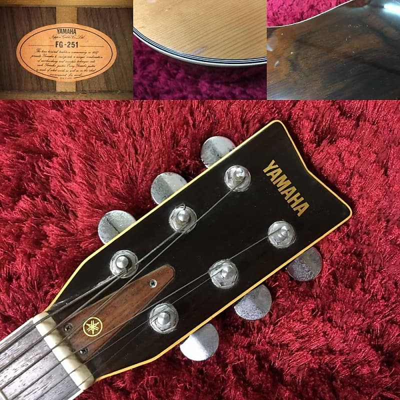 YAMAHA FG-251 Acoustic Guitar Natural Japan vintage Used in