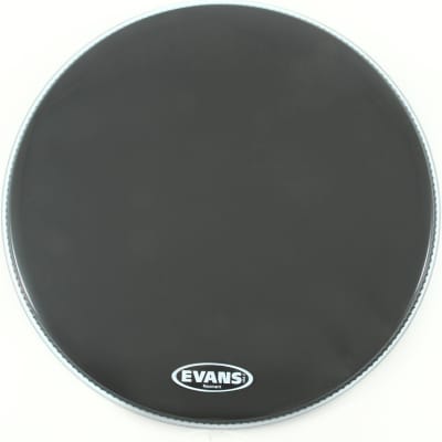 Evans Resonant Black Bass Drumhead - 22 inch image 1