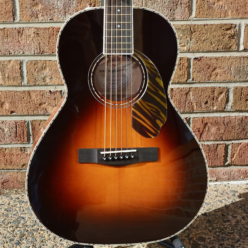 Fender PS-220E Parlor, Ovangkol Fingerboard, 3-Color Vintage Sunburst image 1