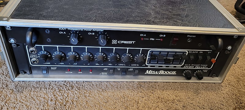 Mesa Boogie Studio Preamp 1989 with Crest 1001 Poweramp and | Reverb