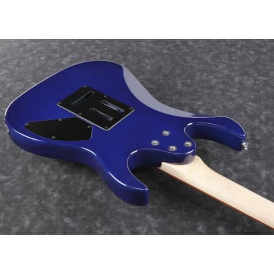 IBANEZ - GRX70QAL GIO TRANSPARENT BLUE BURST - Guitare électrique 6 cordes gaucher image 5