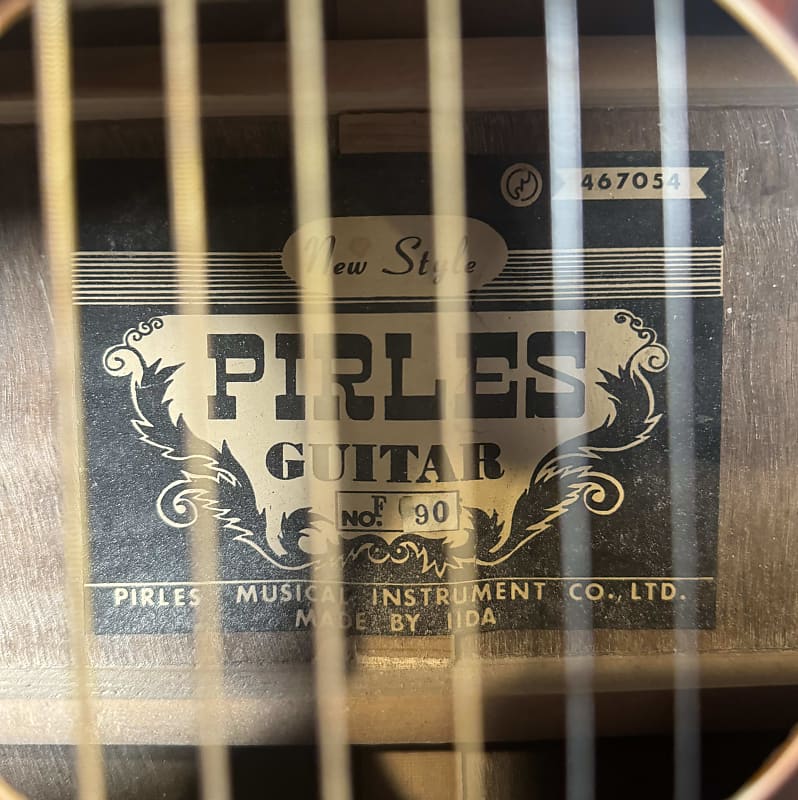 ギター PIRLES FG70A Epiphone head Made in Japan PIRLES FG-90 Vintage Acoustic Guitar w/ Case Made in Japan