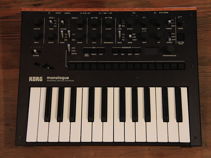 Korg Monologue Monophonic Analog Synthesizer - Black | Reverb Canada