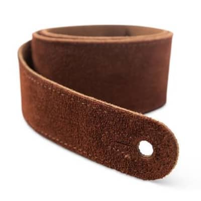 Taylor 2.5" Embroidered Suede Strap Chocolate Brown image 6