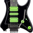 Traveler Guitar Vaibrant Deluxe V88X Electric Guitar, Cosmic Black w/ Gig Bag