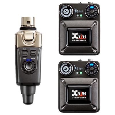 Xvive U4R2 Wireless In-Ear Monitor System with 2 Receivers, 2.4GHz for sale