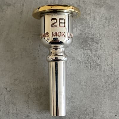 Denis Wick 2B Heritage Cornet Mouthpiece 2015 -2018 - Silver Plate with Gold Rim image 4