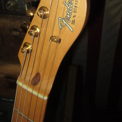 1990 Fender James Burton Signature Telecaster Pearl White w/ Original Tweed Case image 5