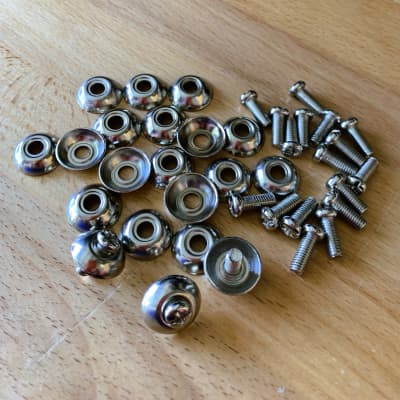 Metal Snare Drum Shell M5 Mounting Screws w/ Cup Washers for Lugs, Snare Strainer and Butt Plates - Set of 20 image 2