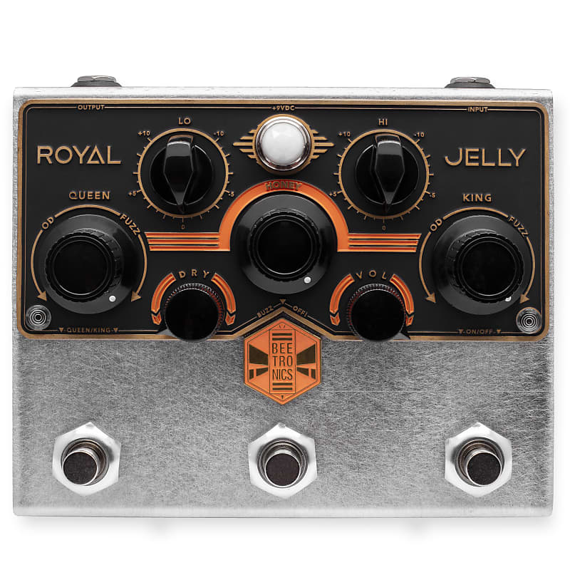 Beetronics Royal Jelly Fuzz / Overdrive Blender Effects Pedal