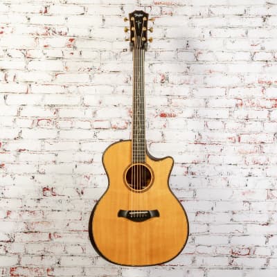 Taylor - Builder's Edition K14CE V-Class - Acoustic-Electric Guitar w/ Torrified Top - Natural - Taylor Deluxe Hardshell Brown Case - x3087 for sale