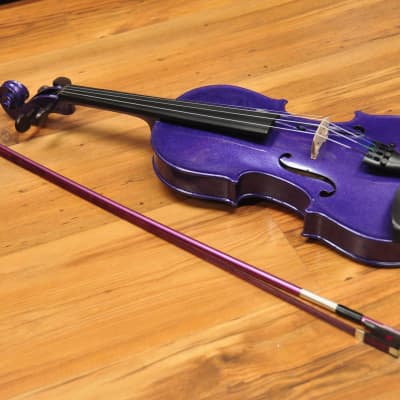 Stentor Harlequin 4/4 Violin Purple Flake | Reverb