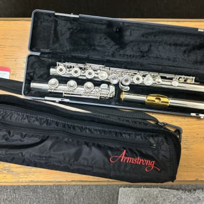 Armstrong 800BEF Step-Up Model Split E Open-Hole Flute with B Foot, Offset G 2010s - Sterling Silver image 1