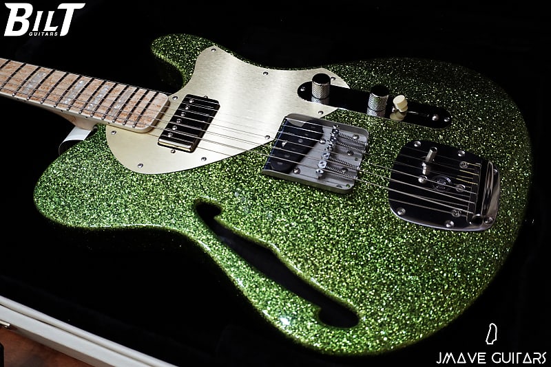 *Clearance Sale*BilT Guitars ESG  Green Sparkle image 1