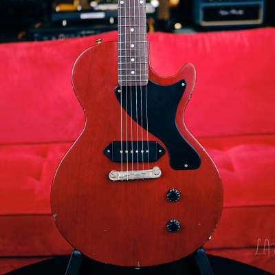 K-Line "KL Series" Single Cut Jr. Style Electric Guitar - Relic'd 2 Cherry Finish - Brand New! image 2