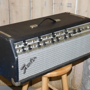 Immagine Fender  PA 100 1973 Silverface / PA or Guitar Amp Head 100 Watts All Tube Amp! - 2