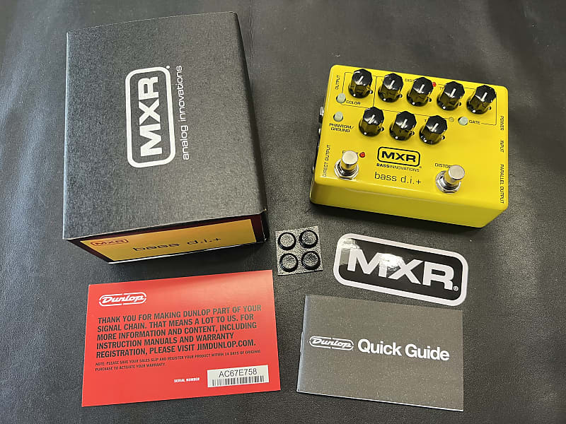 MXR M80 Bass DI + Preamp Pedal Limited Edition 2022 - Yellow New! image 1