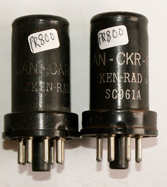 【返品送料無料】 Pair Matched NOS Ken-Rad Vacuum Metal [6J3] JAN-CKR-6SH7 USA その他