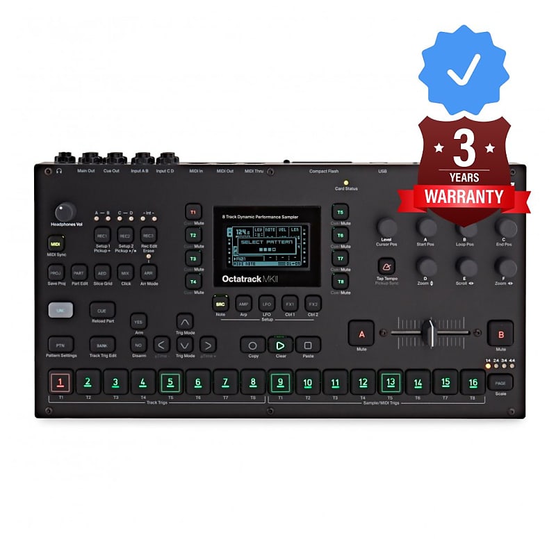 Elektron Octatrack MkII (Black) - 3 YEAR WARRANTY