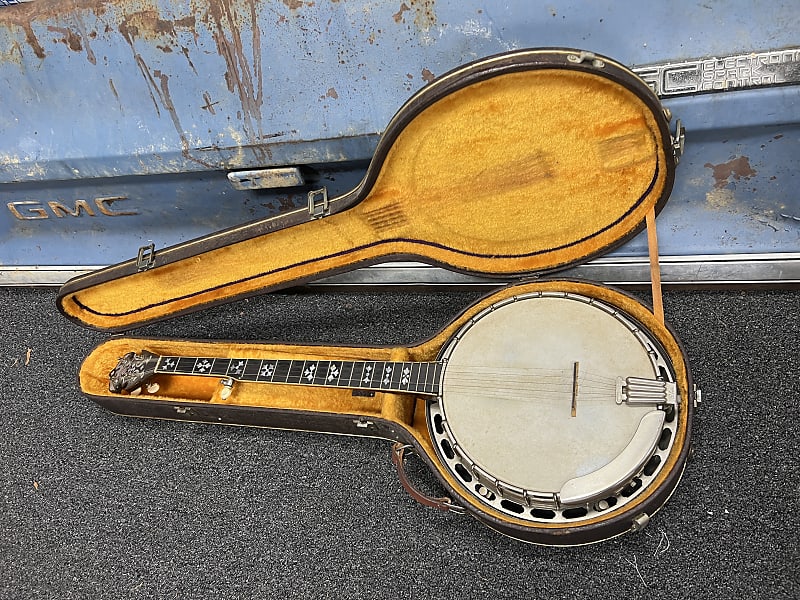 Handmade and Hand painted  5-String Banjo using Gibson Parts image 1