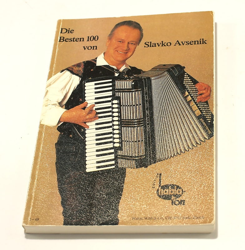 Used Accordion Book - 100 Best Tunes by Slavko | Reverb Finland