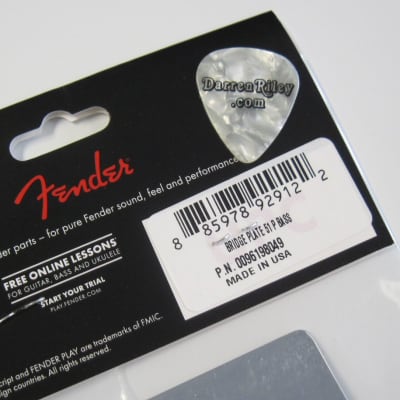 Fender USA 51 Precision Bass Bridge Plate  with Screws 0096198049 image 2