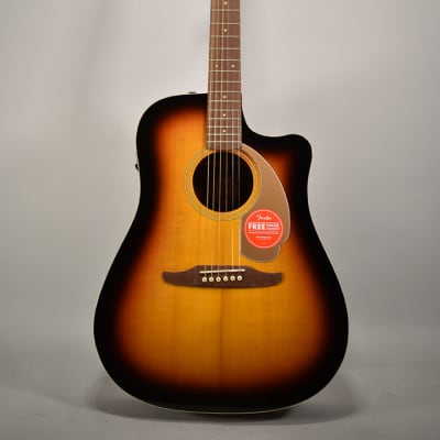 2020 Fender Redondo Player Sunburst Finish Dreadnought Acoustic Guitar for sale