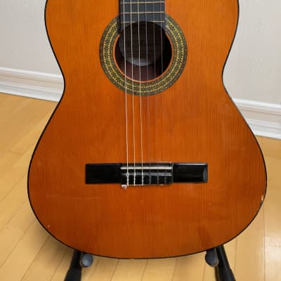 Antonio Morales (?) A. Morales Classical Guitar with Case and Strap image 6