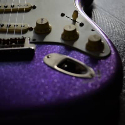 American Fender Stratocaster Custom Relic Purple Sparkle CS Fat 50's image 10
