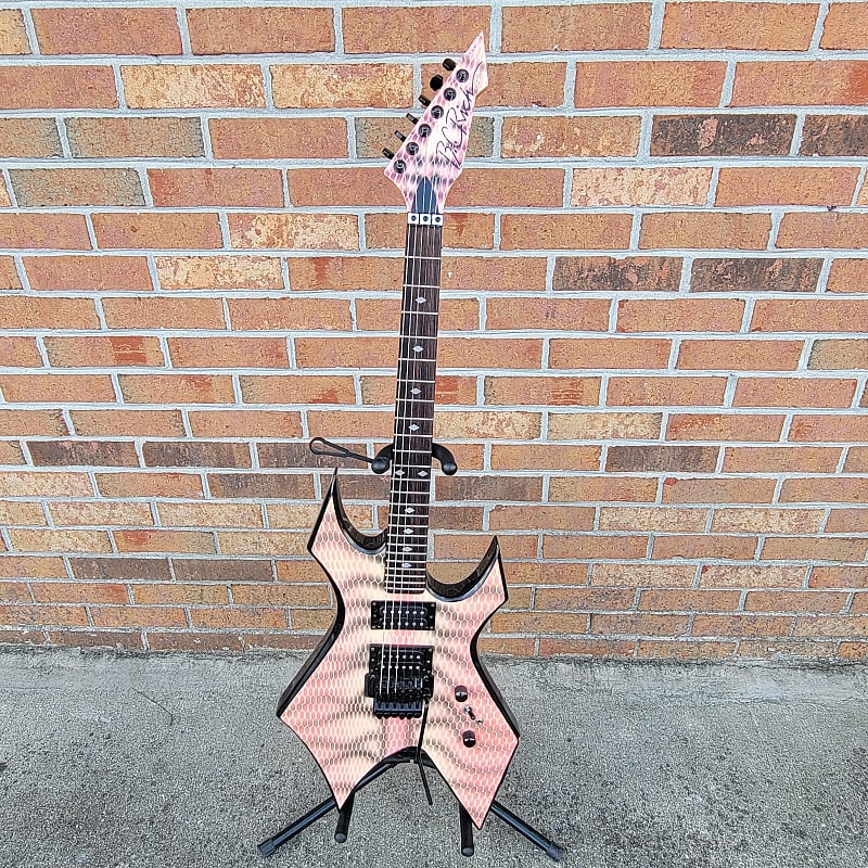 B.C. Rich Warlock NJ Series 1980s Pink Snakeskin | Reverb