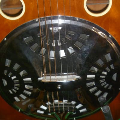 Lee Luthier built Resonator (Square Neck Six String) 2005 Lightly Flamed Maple image 17
