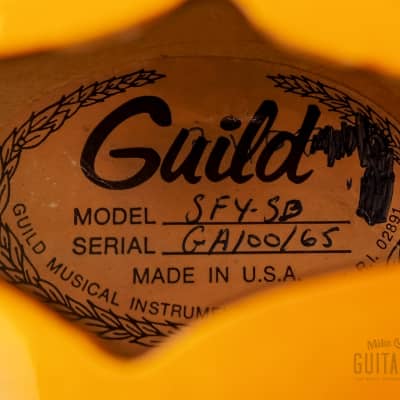 1980 Guild Starfire IV SF4 Sunburst w/ HB-1 Humbuckers & Case, USA Westerly image 6