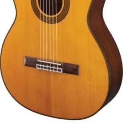 Takamine Lefty GC5CELH-NAT Acoustic Electric Classical Cutaway Guitar, Bundle image 2