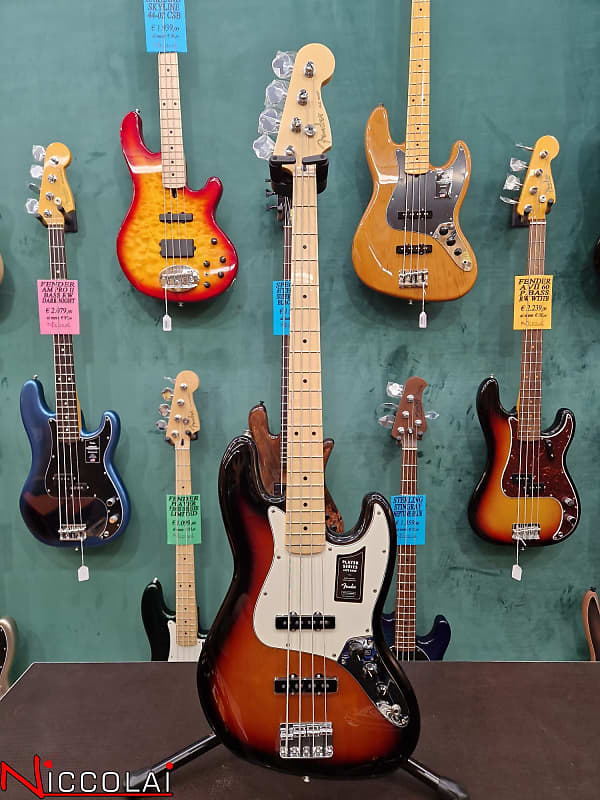 Fender Player Jazz Bass 3-C Sunburst, Maple image 1