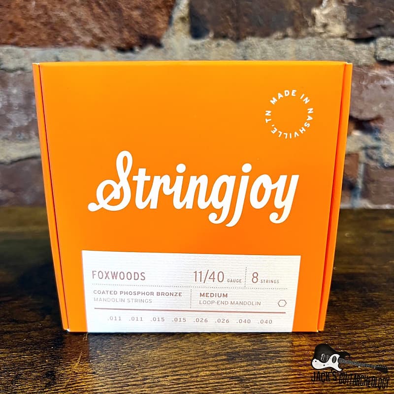 Stringjoy Foxwoods (1140) Medium Gauge Coated Phosphor Reverb