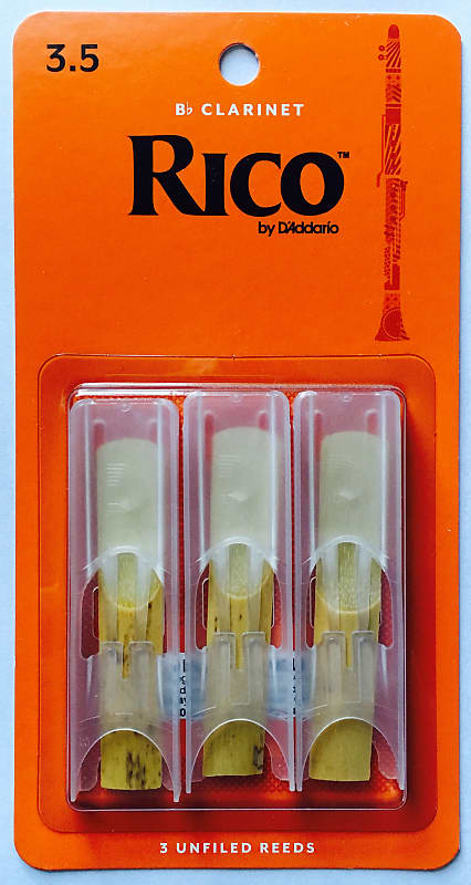 Rico Bb Clarinet Reeds #3.5 (3-Pack) NEW rca0335 image 1