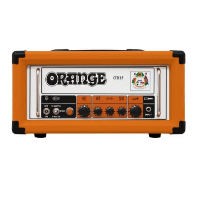 Orange Amps OR15 15W Single Channel Guitar Amp Head (Orange) - Compact and Portable Amp for Players of Any Style, Perfect for Gigs or Practice for sale