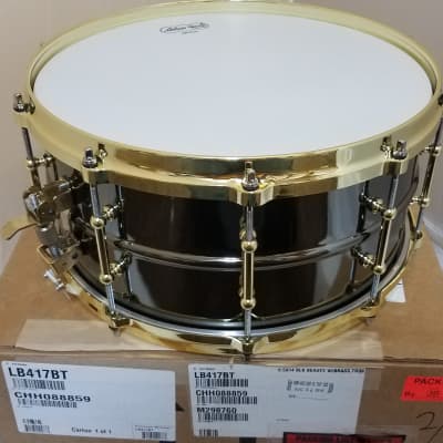 Steve's Music  Ludwig - Hammered Black Beauty Snare 6.5x14 Seamless Brass  Shell Black Nickel Plated LB417K **B-Stock**