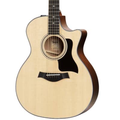 Taylor 300 Series 314ce Model Grand Auditorium Cutaway Acoustic Guitar w/ Taylor Deluxe Brown Hardshell Case image 2