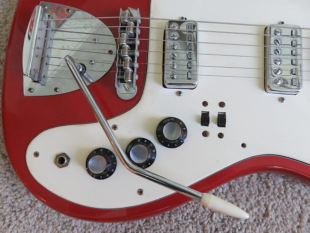 Vintage 1965 Kapa Continental Electric Guitar Original Vibrato Arm Rare USA  Made