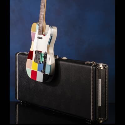 Fender Color Chart Telecaster 2021 - Olympic White with Fender 'Multi-Color Chart' top image 5