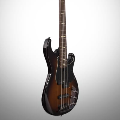 Yamaha BB735A Electric Bass Guitar, 5-String (with Gig Bag), Sunburst image 5