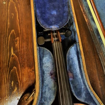 Antique Marc Laberte Stradivarius 1721 Maple Violin 4/4 With Original Case image 5
